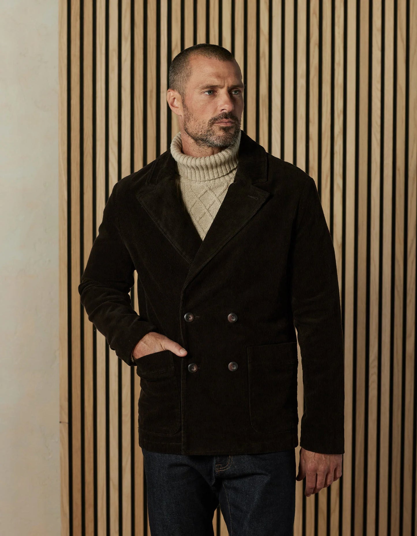 Hawthorne Cord Blazer - Chesnut