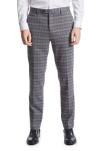 Load image into Gallery viewer, Downing Dress Pants - Grey  Burgundy Check
