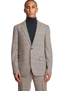 Ashton - Brown Green Houndstooth