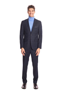 Downing Pant - Navy Windowpane