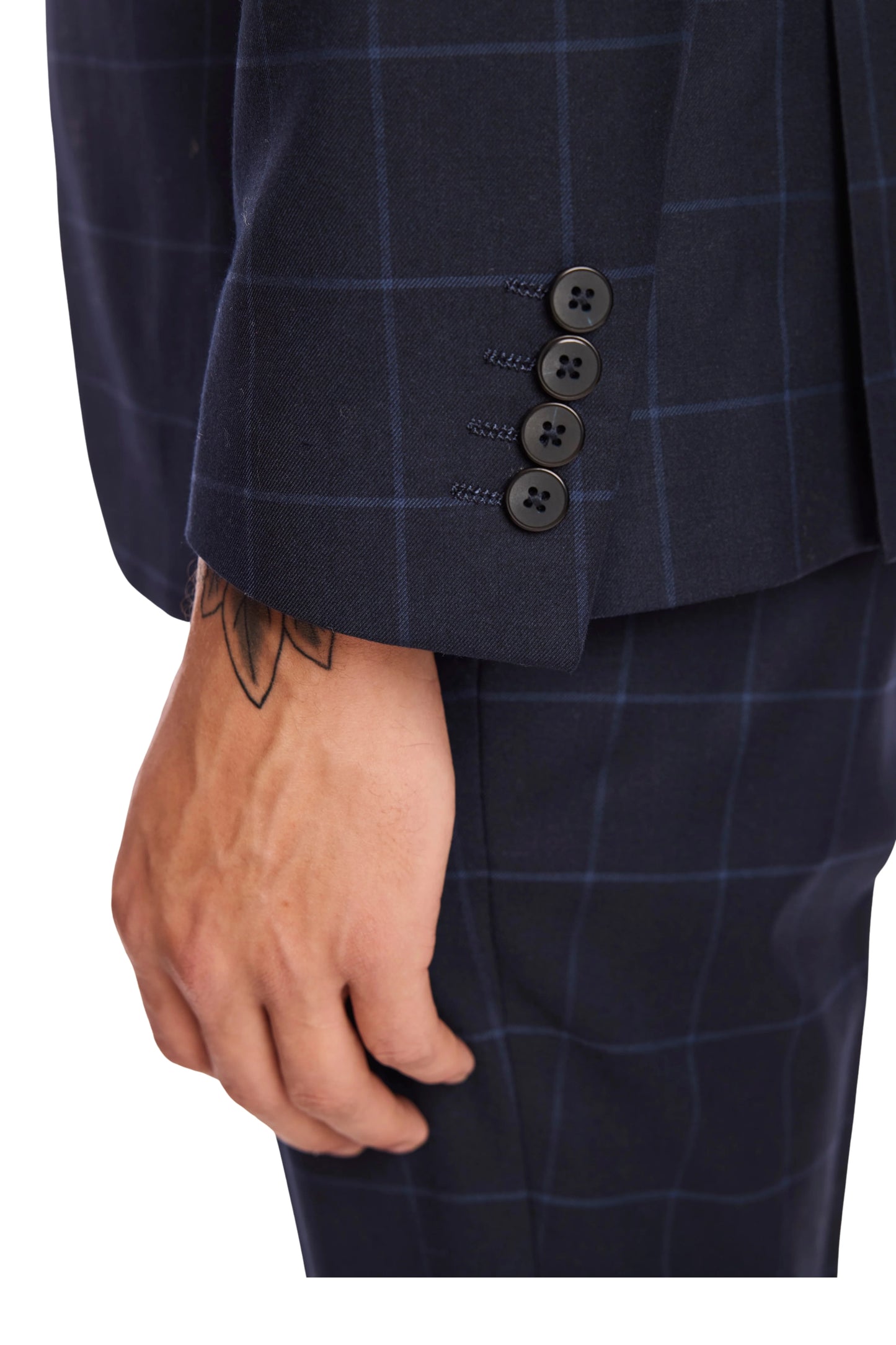 Ashton Peak Jacket - Navy Windowpane