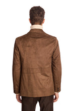 Load image into Gallery viewer, New City Button Up Jacket - Dark Brown Microsuede

