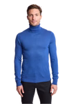 Luxe Fine Gauge Turtleneck Vibrant Blue
