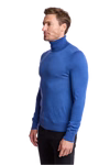 Luxe Fine Gauge Turtleneck Vibrant Blue