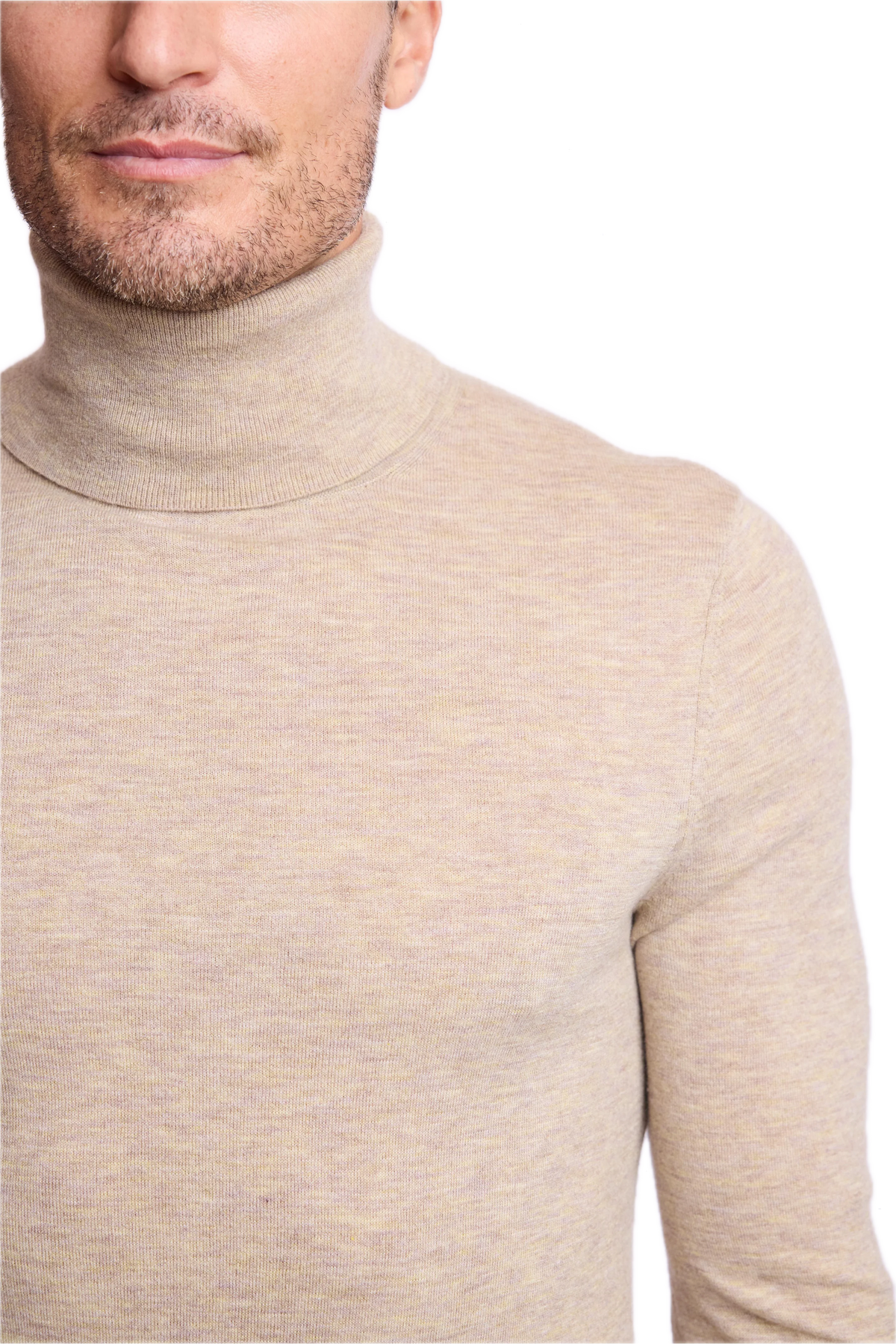 Luxe Fine Gauge Turtleneck  - British Tan