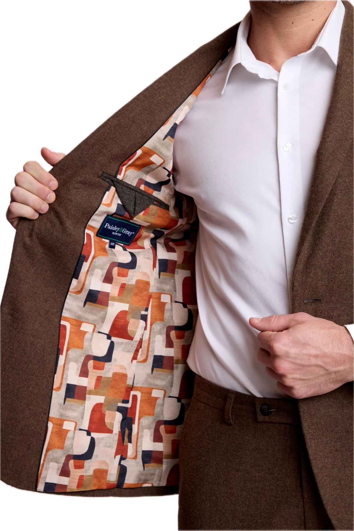Dover Notch - Brown Tweed