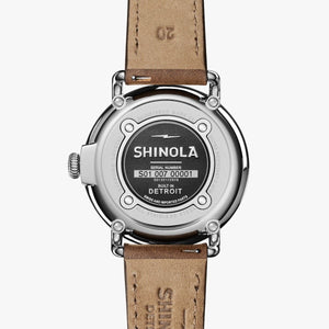 The Runwell 41MM - British Tan Leather Strap