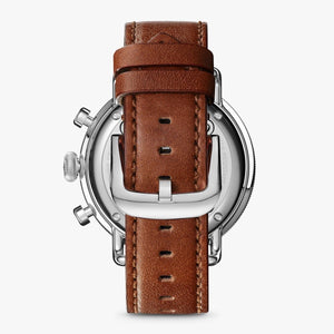 The Canfield Chrono - Dark Cognac Leather Strap