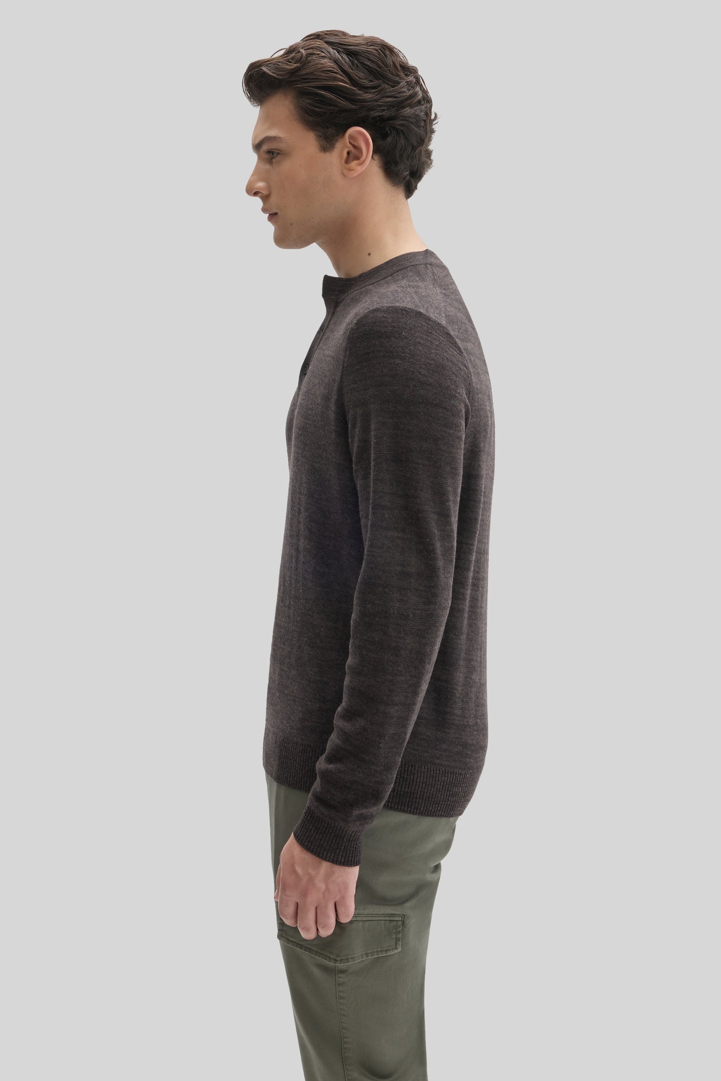 Aranda Henley Sweater -  Espresso
