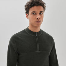 Load image into Gallery viewer, Newbury Half Zip Sweater - Loden
