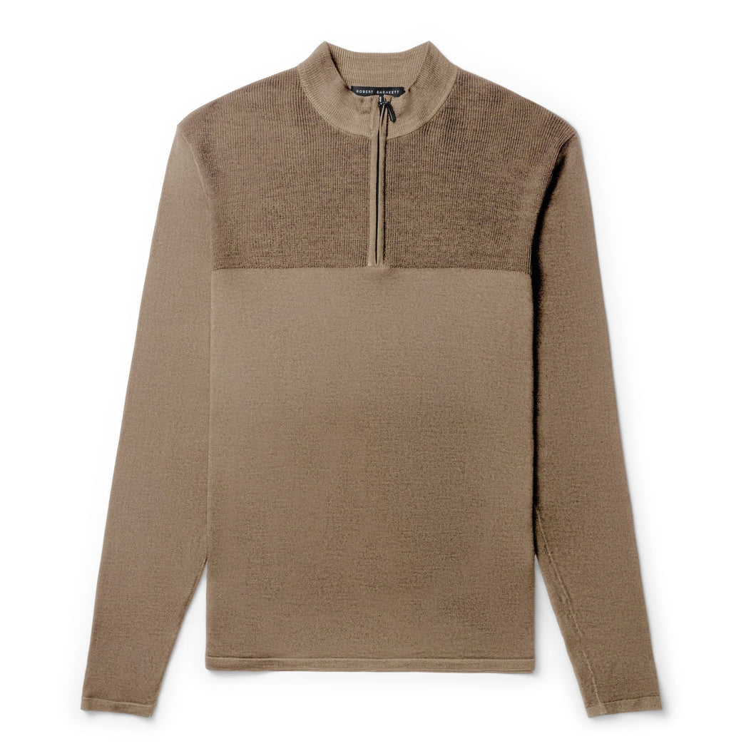 Newbury Zip Sweater - Tan