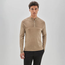 Load image into Gallery viewer, Newbury Zip Sweater - Tan
