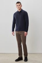 Load image into Gallery viewer, The Barakett Long Sleeve Herringbone Polo
