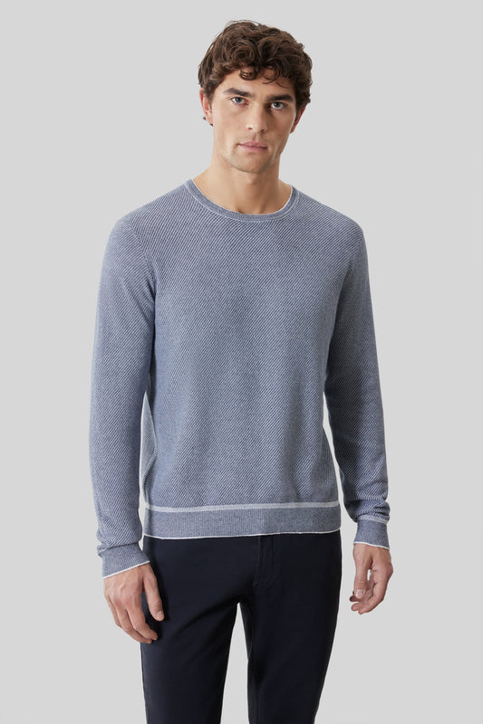 Kaede Long Sleeve Sweater - Denim Blue