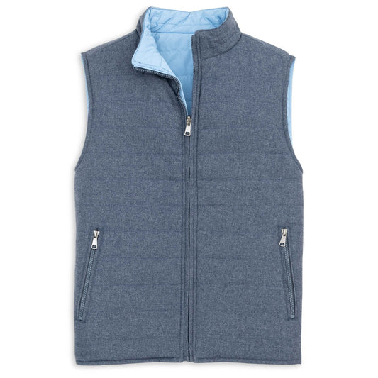 Reversible Quilted Vest - Denim