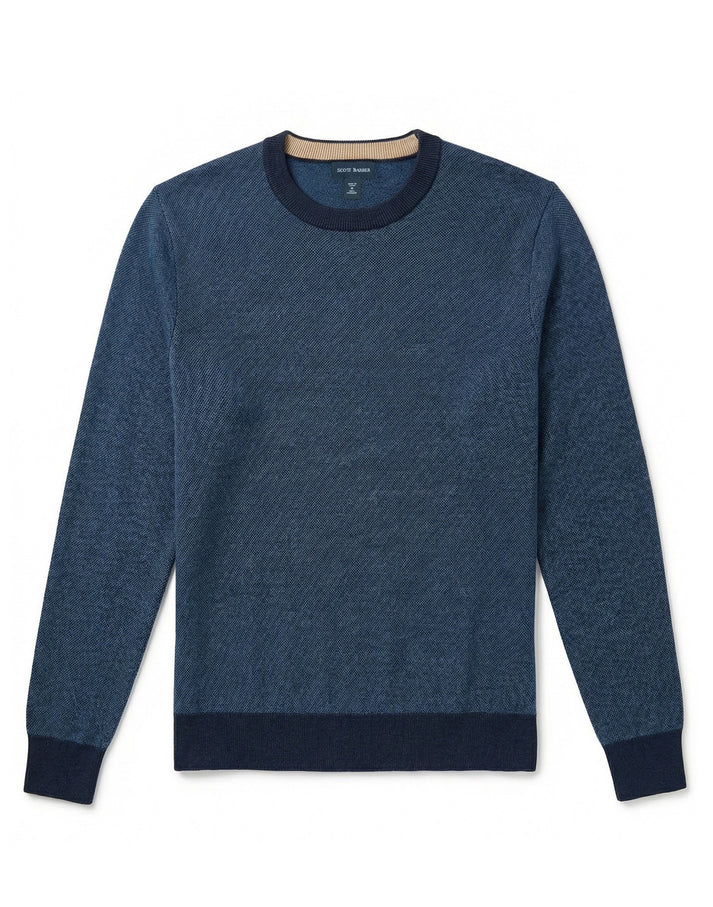 12gg Merino Crew Sweater - Indigo