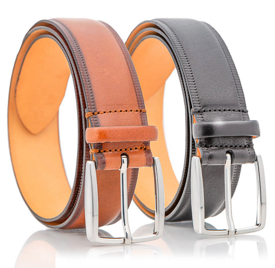 Tuscany Leather Belt - Cognac Hand Burnished