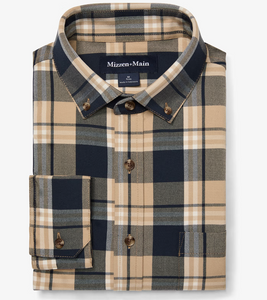 City Flannel - Khaki William Plaid