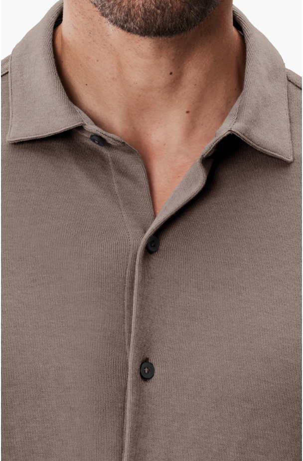 Milo Knit Button-Up Shirt