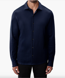Milo Knit Shirt - Dark Caspian