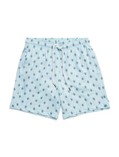 Load image into Gallery viewer, Light Blue Turtle Print Swimshort

