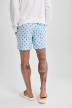 Load image into Gallery viewer, Light Blue Turtle Print Swimshort
