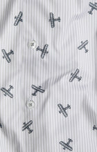 Load image into Gallery viewer, Grey Airplane Print Drytouch  Shirt - Grey
