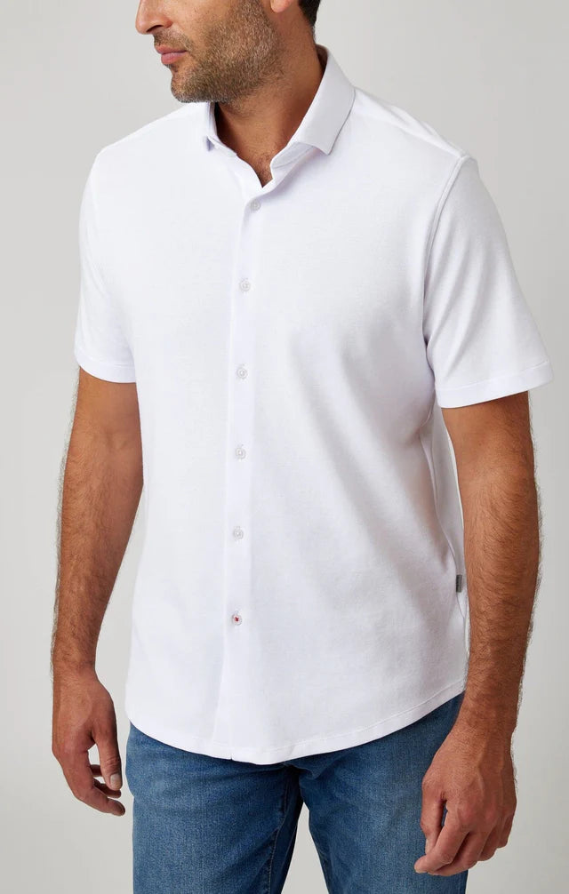 Origin Pique Short Sleeve - White