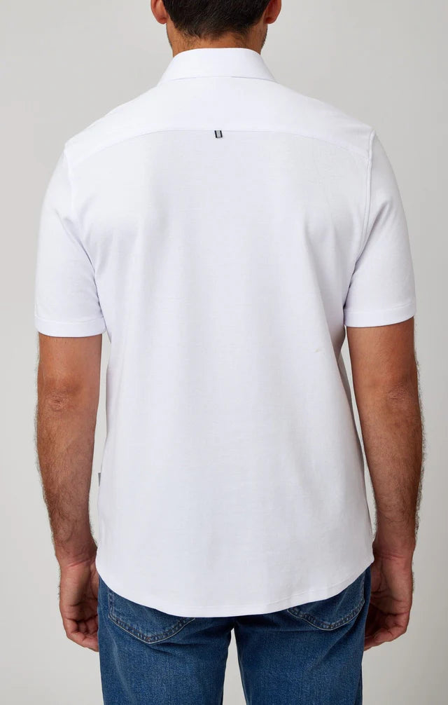 Origin Pique Short Sleeve - White