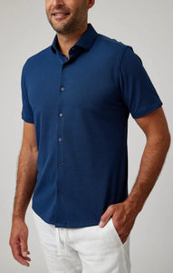 Origin Pique Short Sleeve - Navy