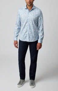Aqua Roses Long Sleeve Shirt
