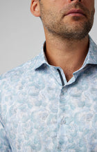 Load image into Gallery viewer, Aqua Roses Long Sleeve Shirt
