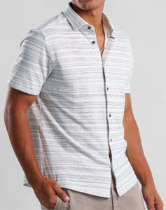 Twilight Terry Vintage Pinstripe - Light Blue