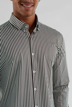 Load image into Gallery viewer, Apex Dark Brown Bengal Stripe Long Sleeve Shirt
