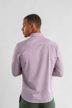 Load image into Gallery viewer, Apex Burgundy Birdseye Long Sleeve Shirt
