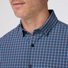 Load image into Gallery viewer, Leeward No Tuck Dress Shirt - Cobalt Plaid
