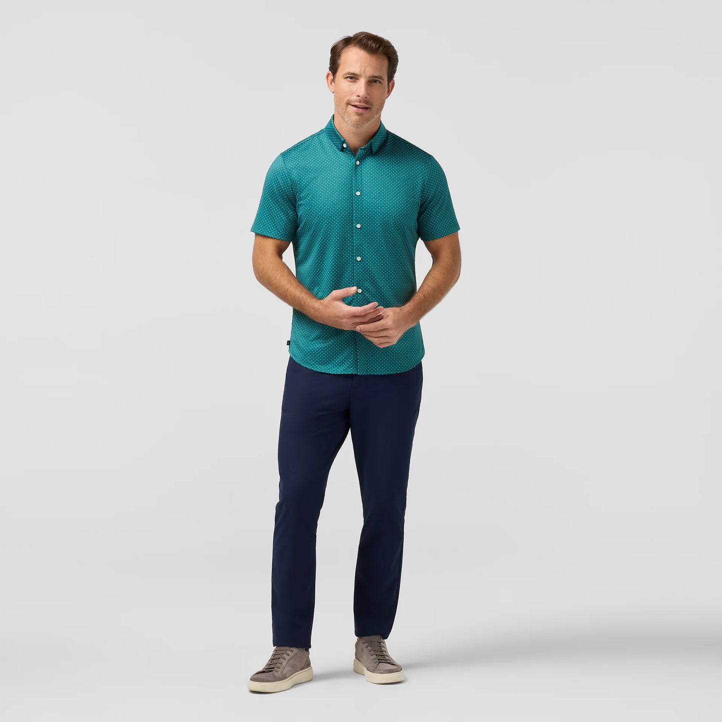 Halyard Short Sleeve - Dark Teal Dot