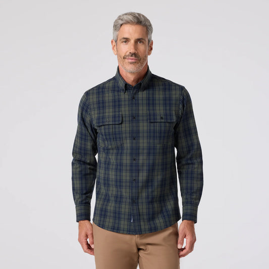 Upstate Flannel - Olive Plaid