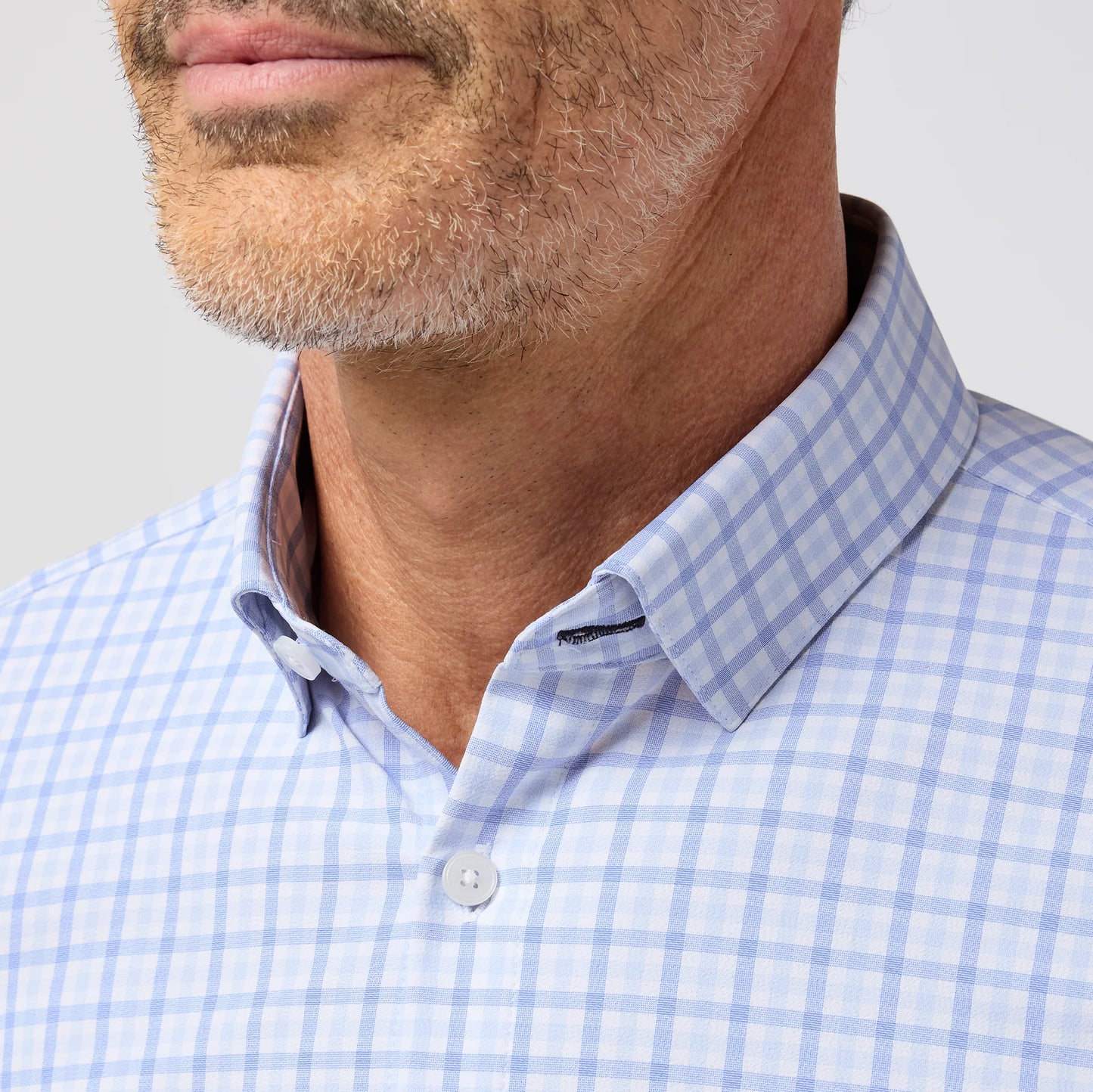 Leeward  Dress Shirt - Skyline Blue Miles Plaid