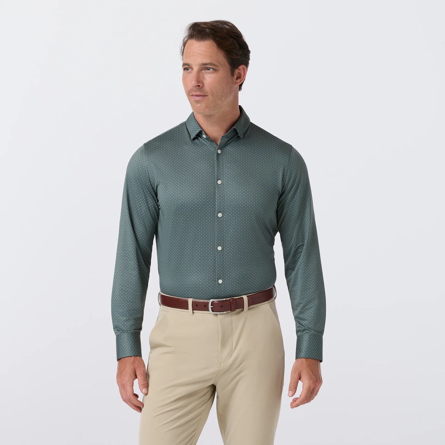 Halyard Dress Shirt - Hemlock Dot