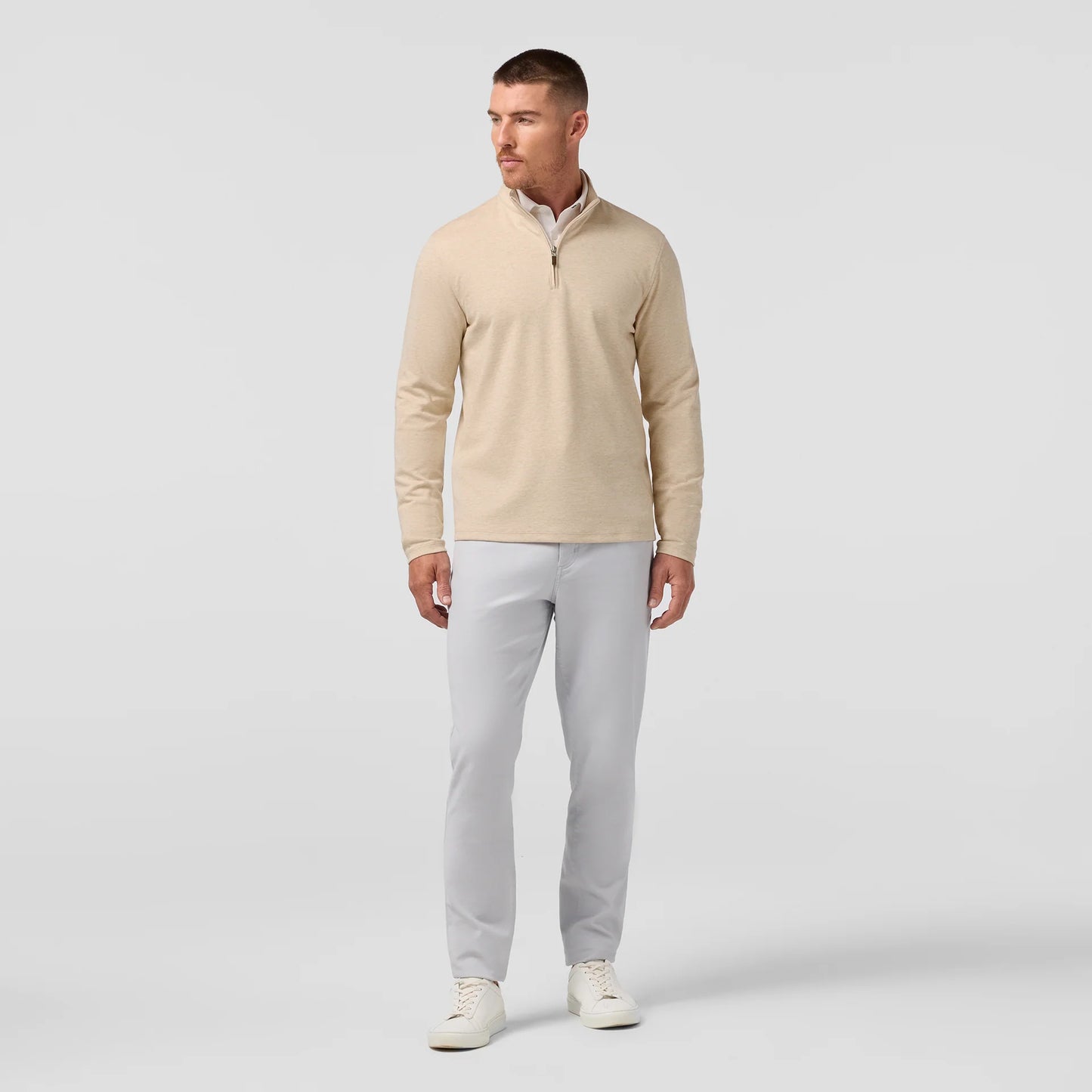 KPI Quarter Zip - Oat Heather