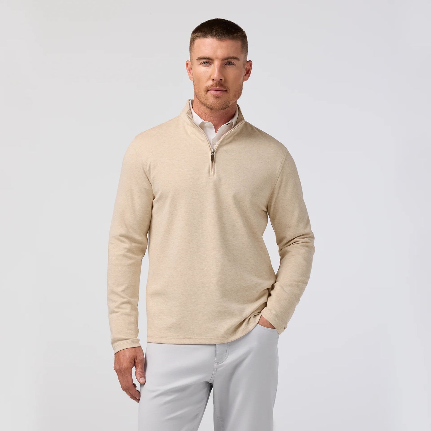 KPI Quarter Zip - Oat Heather