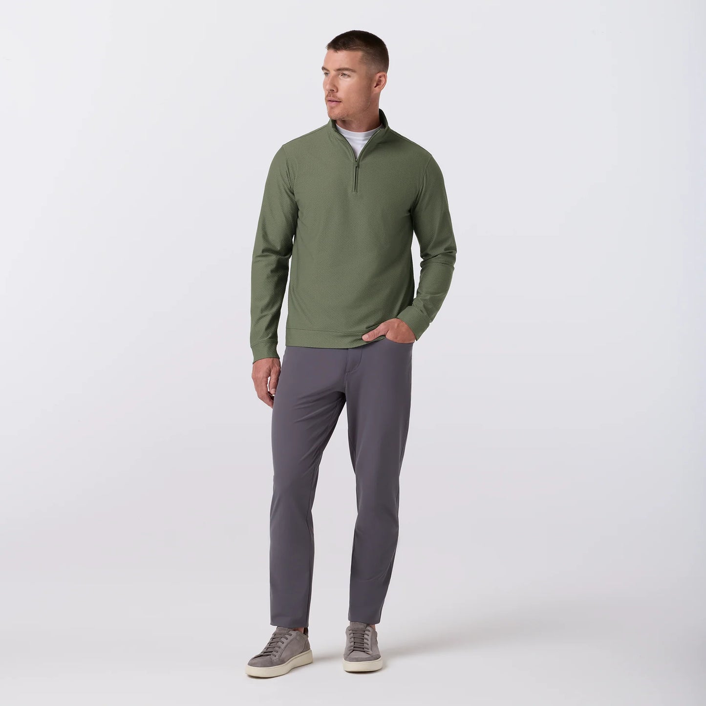 Easton Quarter Zip - Olive