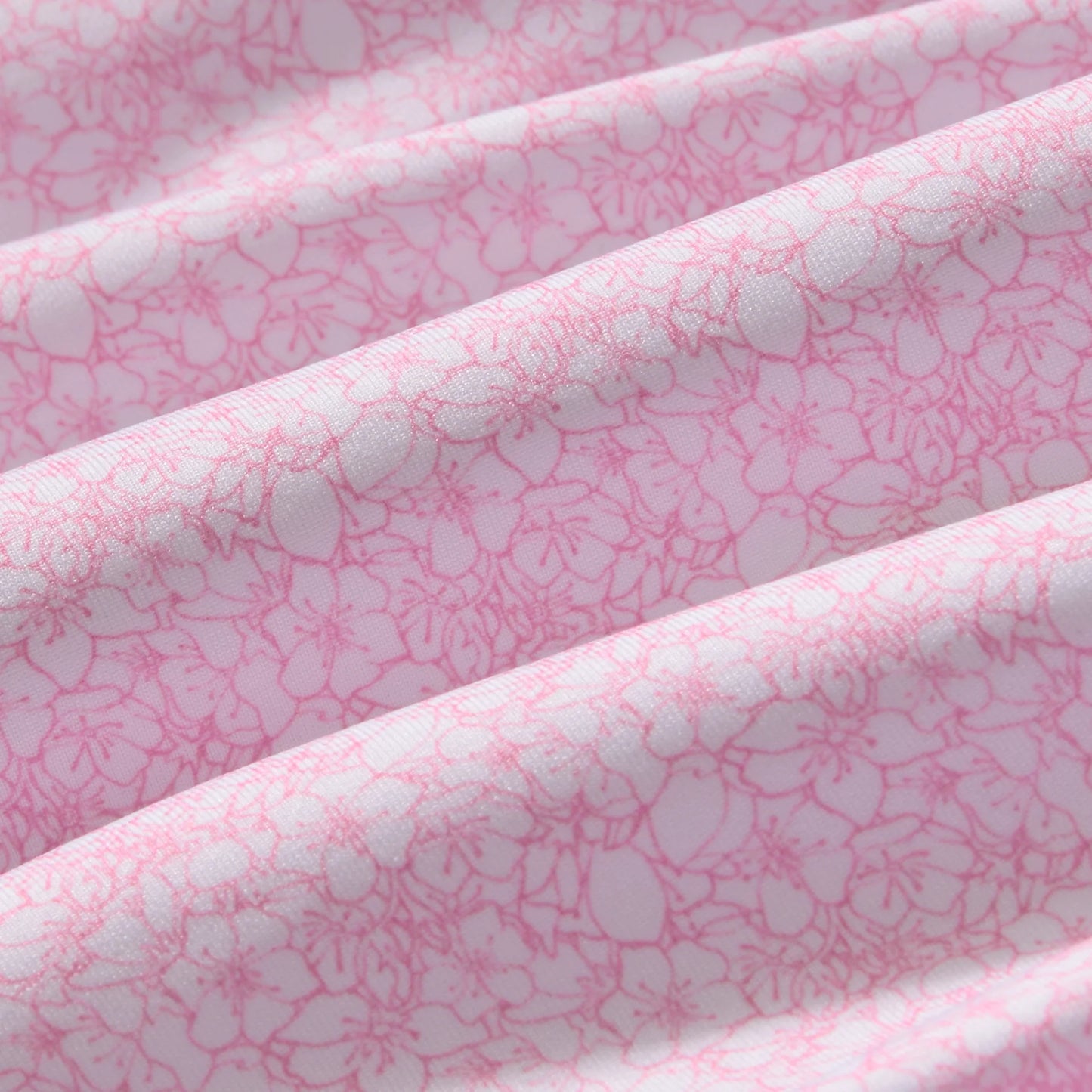 Versa Polo - Pink Azaleas Outline