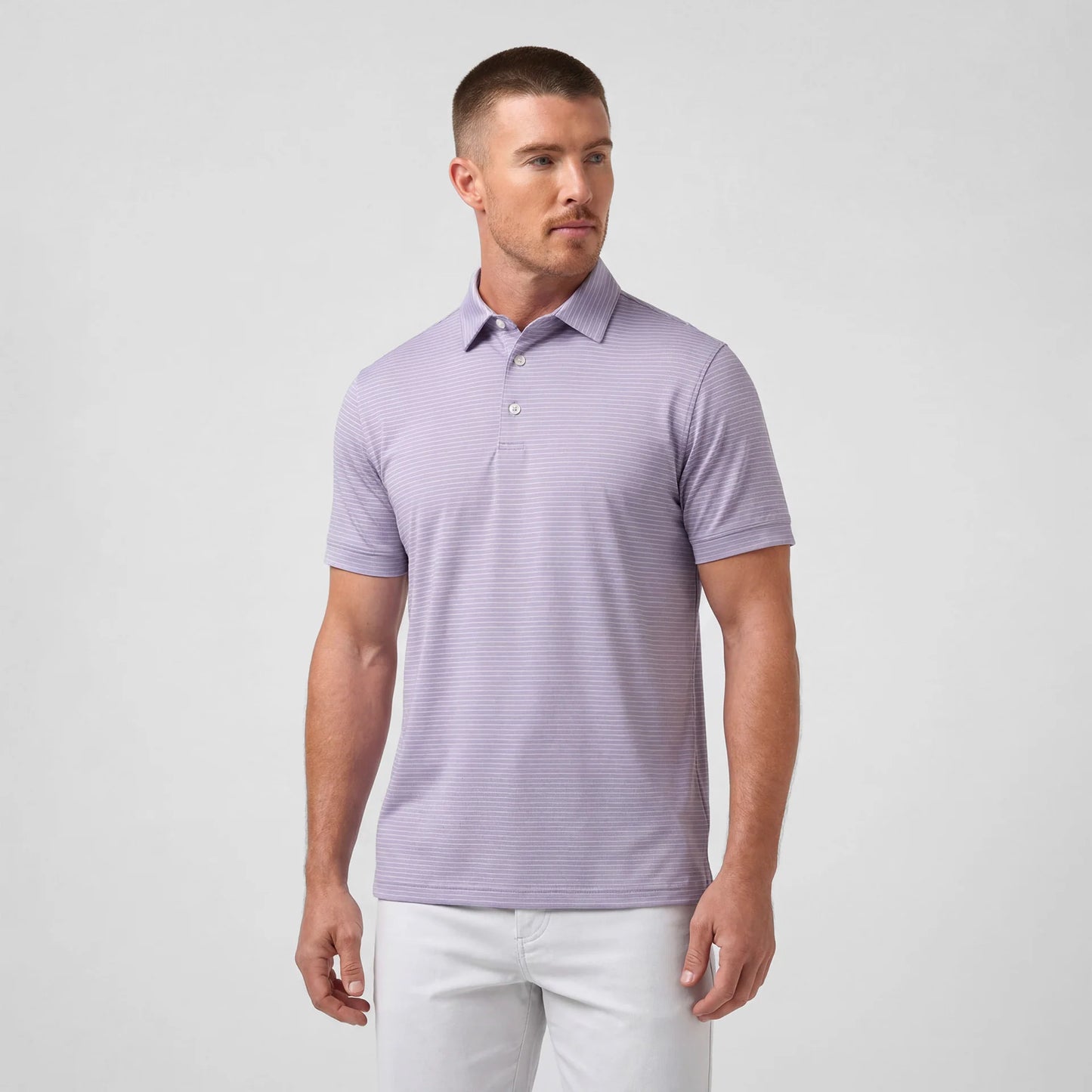 Versa Polo - Purple Dusk Multi Stripe