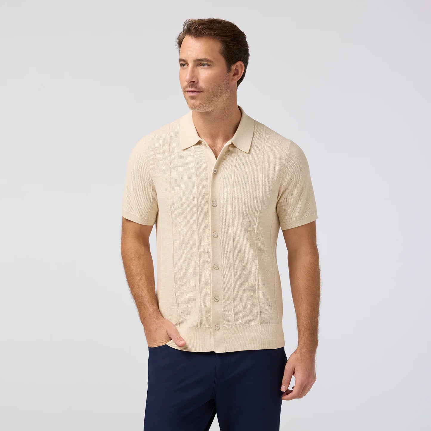 Ashe Short Sleeve - Oat Heather