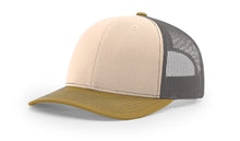 Load image into Gallery viewer, MC Trucker Hat - Mink Beige/Charcoal/Amber Gold
