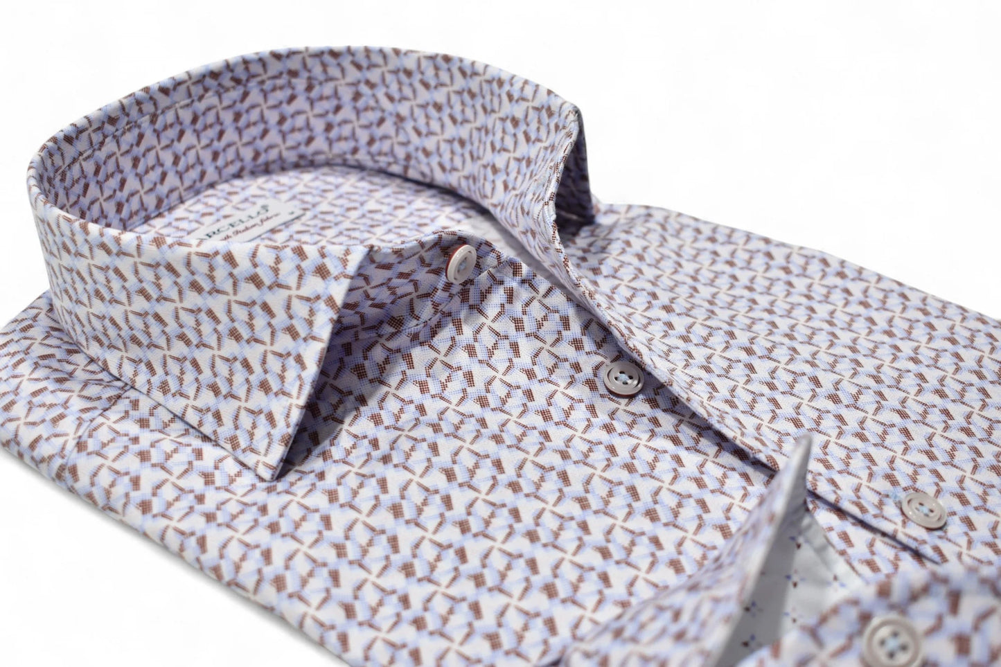 LS Dress Shirt - Cocoa Perforation