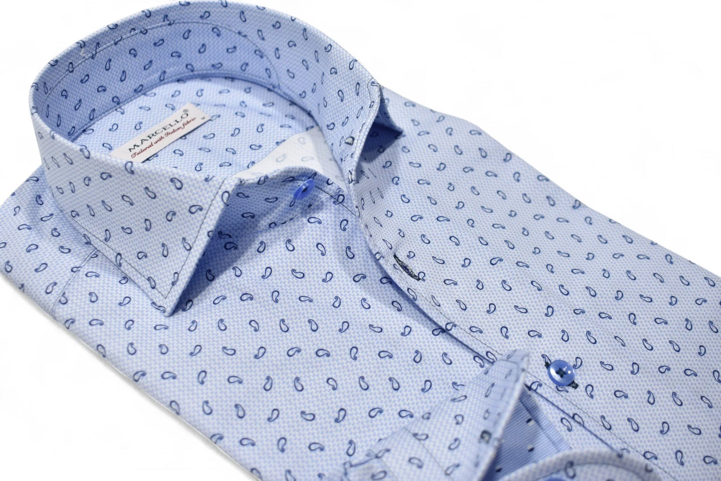 Brickell Paisley Check - Sky