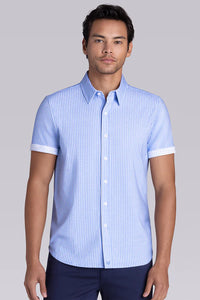 Stamina in Icy Cotton - Santorini Blue